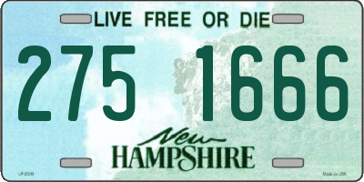 NH license plate 2751666