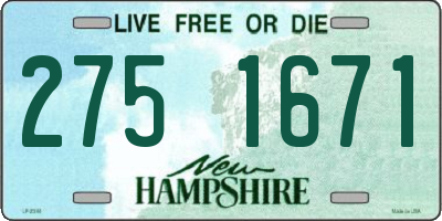 NH license plate 2751671