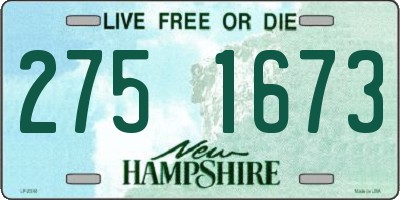 NH license plate 2751673