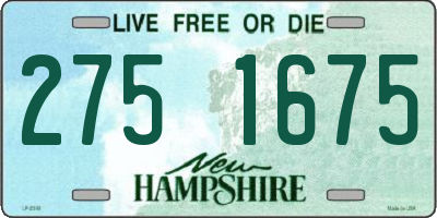 NH license plate 2751675