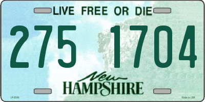 NH license plate 2751704