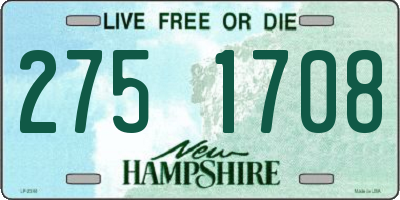 NH license plate 2751708