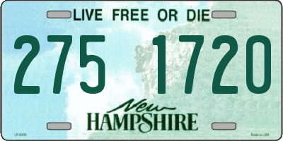 NH license plate 2751720