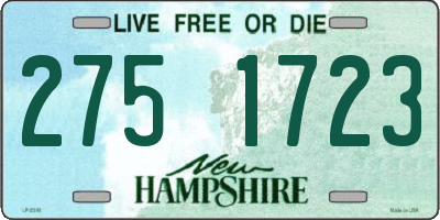 NH license plate 2751723