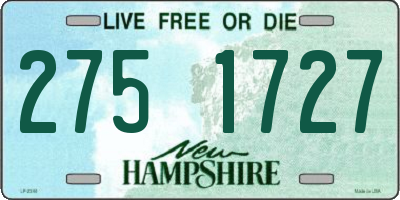 NH license plate 2751727
