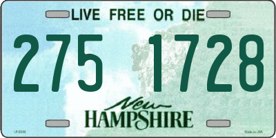 NH license plate 2751728