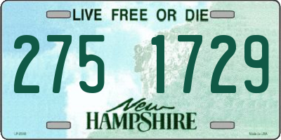 NH license plate 2751729