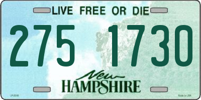 NH license plate 2751730