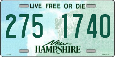 NH license plate 2751740