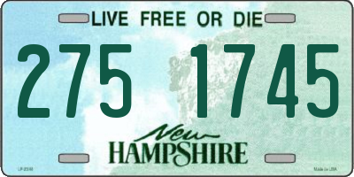 NH license plate 2751745