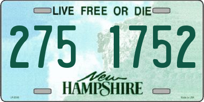 NH license plate 2751752