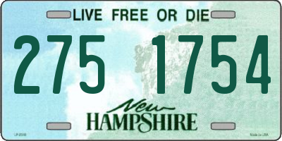 NH license plate 2751754