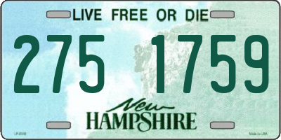 NH license plate 2751759