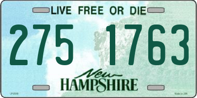 NH license plate 2751763