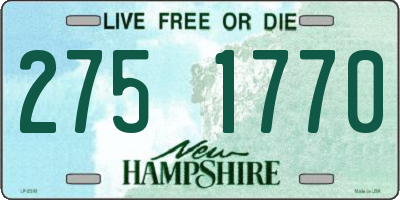NH license plate 2751770