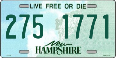 NH license plate 2751771
