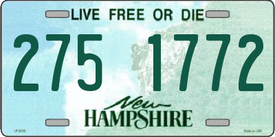 NH license plate 2751772