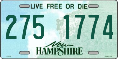 NH license plate 2751774