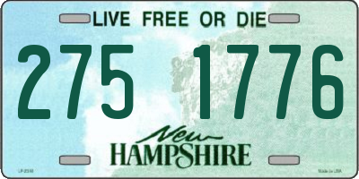 NH license plate 2751776