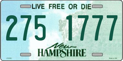 NH license plate 2751777