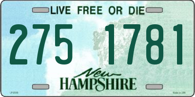NH license plate 2751781