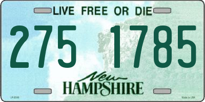 NH license plate 2751785