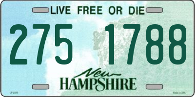 NH license plate 2751788