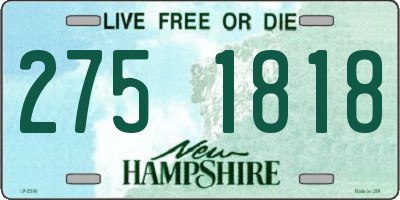 NH license plate 2751818