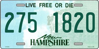 NH license plate 2751820