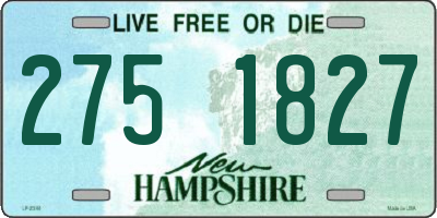 NH license plate 2751827