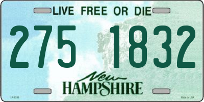 NH license plate 2751832