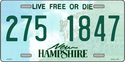 NH license plate 2751847