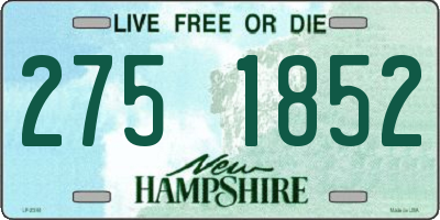 NH license plate 2751852