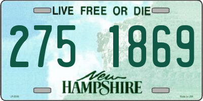 NH license plate 2751869