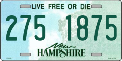 NH license plate 2751875