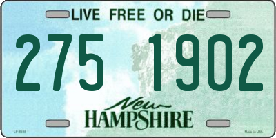 NH license plate 2751902