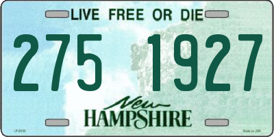 NH license plate 2751927