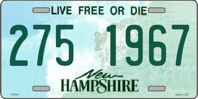 NH license plate 2751967