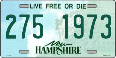 NH license plate 2751973