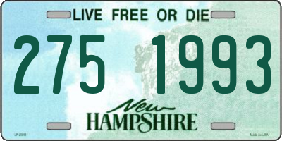 NH license plate 2751993
