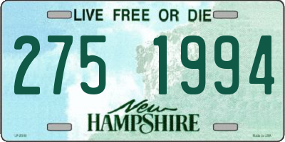 NH license plate 2751994