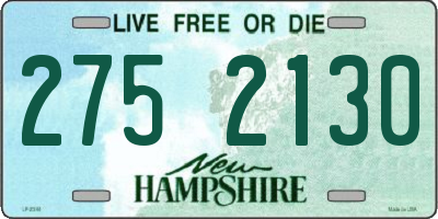 NH license plate 2752130