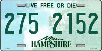 NH license plate 2752152