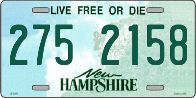 NH license plate 2752158