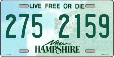 NH license plate 2752159