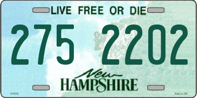 NH license plate 2752202