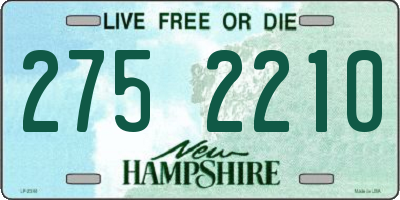NH license plate 2752210