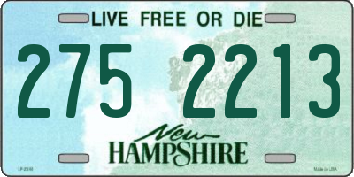 NH license plate 2752213