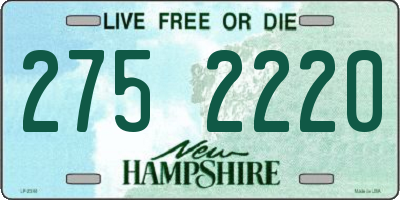 NH license plate 2752220