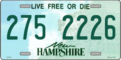 NH license plate 2752226